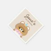 かわいいシンプルおもしろい誕生会 スタンダードカクテルナプキン (角)