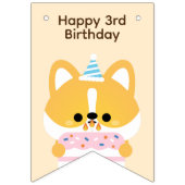 かわいいシンプルおもしろい誕生会 バンティングフラッグ (第1の旗)