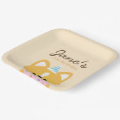 かわいいシンプルおもしろい誕生会 ペーパープレート (傾斜あり)