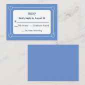 かわいいシンプルと青の赤ちゃんシャワー応答 ノートカード (正面/裏面)