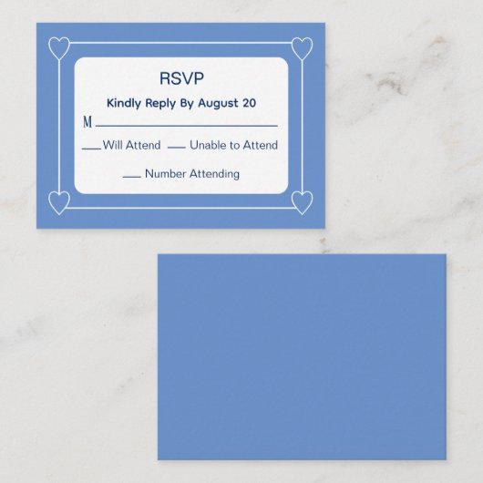 かわいいシンプルと青の赤ちゃんシャワー応答 ノートカード (正面/裏面)