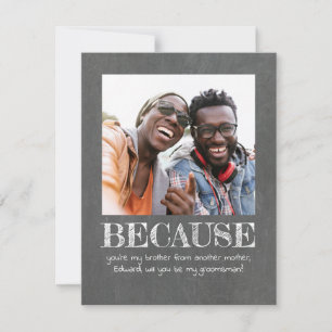 かわいいシンプルなあなたは私の介添人になってくれますか写真