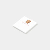 かわいいシンプルなオレンジ色の猫 ポストイット (アングル)