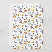 かわいいシンプルなハロウィンの魔女の子供の2歳の誕生日 招待状 (裏面)