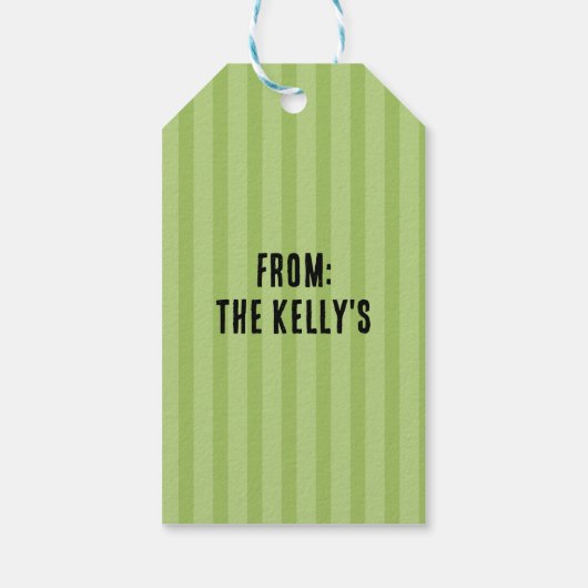 かわいいシンプルなレプラコーンのセントパトリックデーのカスタム ギフトタグ (裏面)