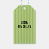 かわいいシンプルなレプラコーンステッカー聖パトリックデーのカスタム ギフトタグ (裏面)