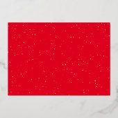 かわいいシンプルな写真でホリデーシーズン楽しんでね 箔シーズンカード (裏面)