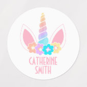 かわいいシンプルな子供服のUnciron ラベル (デザイン1)