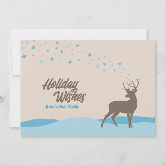 かわいいシンプルな鹿のホリデーシーズン ウィームジカル ミニマル (正面)