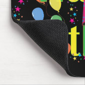 かわいいシンプルカラフルハッピーバースデー マウスパッド (コーナー)