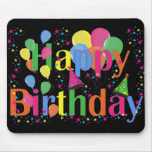 かわいいシンプルカラフルハッピーバースデー