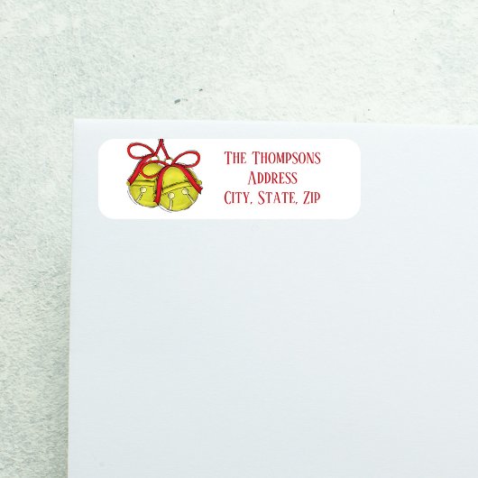 かわいいシンプルクリスマスの郵送 ラベル