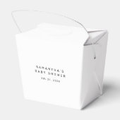 かわいいシンプルサンキューベイビーシャワーお願いボックス フェイバーボックス (裏面サイド)