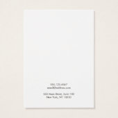 かわいいシンプルデイジーフローライヤリング表示カード (裏面)