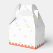 かわいいシンプルデイジーフローラベビーシャワー フェイバーボックス (裏面サイド)