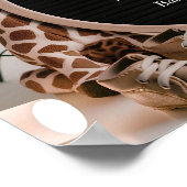 かわいいシンプルニューラルデジタル妊娠の発表 ポスター (角)