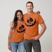 かわいいシンプルハロウィーンのカボチャのちょうちん Tシャツ (ユニセックス)
