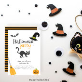 かわいいシンプルハローウィンパーティ 招待状