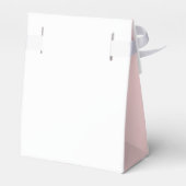 かわいいシンプルピンクハートガールベビーシャワー フェイバーボックス (裏面サイド)