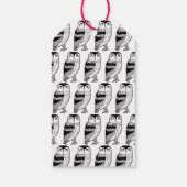 かわいいシンプルフクロウの赤ちゃんシャワーカスタムサンキュークラフト ギフトタグ (裏面)