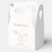 かわいいシンプルプリンセススワンムーンスターベイビーシャワー フェイバーボックス (オープン)