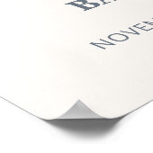 かわいいシンプルボホクロザライン赤ちゃんシャワーウェルカム ポスター (角)