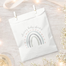 かわいいシンプルボホレインボーガールベビーシャワー フェイバーバッグ