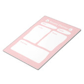 かわいいシンプルミニマリスト週間プランナー ノートパッド (アングル)