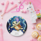 かわいいシンプル子どもウミガメ誕生日 ペーパープレート (パーティー)