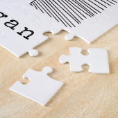 かわいいシンプル山嵐スケッチ名前をカスタムする ジグソーパズル (側面)