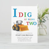 かわいいシンプル建築をテーマにした男の子パーティー 招待状 (スタンド正面)