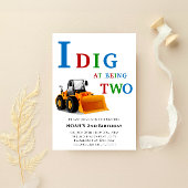 かわいいシンプル建築をテーマにした男の子パーティー 招待状