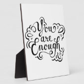 かわいいシンプル感動的引用文 フォトプラーク (側面)