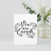 かわいいシンプル感動的引用文 ポストカード (スタンド正面)