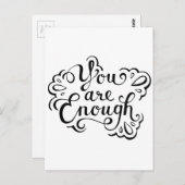 かわいいシンプル感動的引用文 ポストカード (正面/裏面)