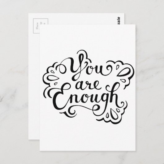 かわいいシンプル感動的引用文 ポストカード (正面/裏面)