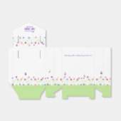 かわいいシンプル春フローラベビーシャワー フェイバーボックス (折り畳みなし)