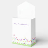 かわいいシンプル春フローラベビーシャワー フェイバーボックス (オープン)