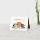 かわいいシンプル父の日スポーツボールすべてのスターファン カード (正面)