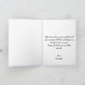 かわいいシンプル花火白い孫が誕生日 カード (内部)