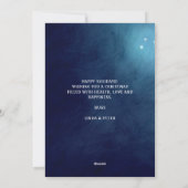 かわいいシンプル雪だるまカップルのクリスマス休暇 シーズンカード (裏面)