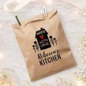 かわいいシンプル ラブハートのお家クラフト フェイバーバッグ (クリップ留めされた状態)