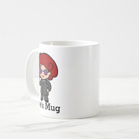 かわいいシークレットエージェントガール コーヒーマグカップ (正面左)