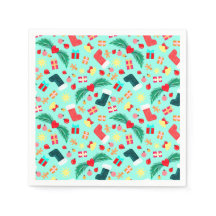 かわいいシーグリーンクリスマスデコールパターンホリデー