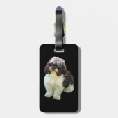 かわいいシーズー子犬 ラゲッジタグ (裏面縦)