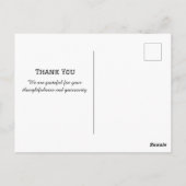 かわいいシーズー犬のサンタ帽クリスマスありがとう ポストカード (裏面)