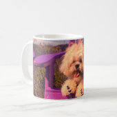 かわいいシーズー犬のスマイル (ドッグデイズ) コーヒーマグカップ (正面左)