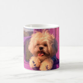 かわいいシーズー犬のスマイル (ドッグデイズ) コーヒーマグカップ