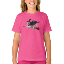 かわいいシーズー魔女キッズTシャツ