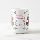 かわいいシーズー クリスマスマグカップ コーヒーマグカップ (中央)